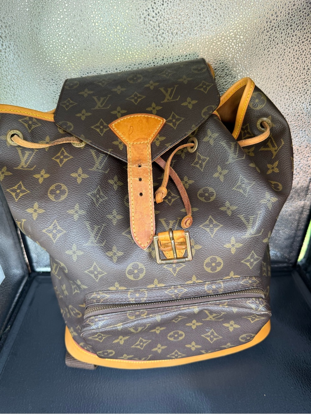 Louis Vuitton Monogram Canvas Backpack in Brown and Tan Leather GM - Picture 1 of 16
